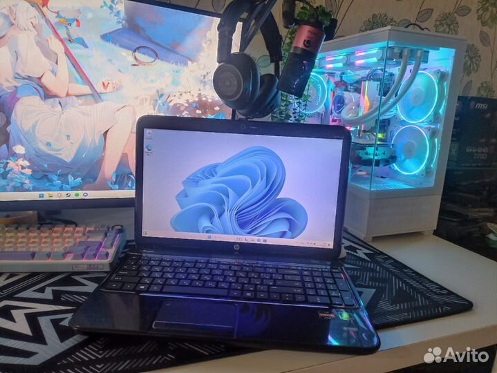 Ноутбук HP pavilion G6, 4 ядра, SSD+HDD