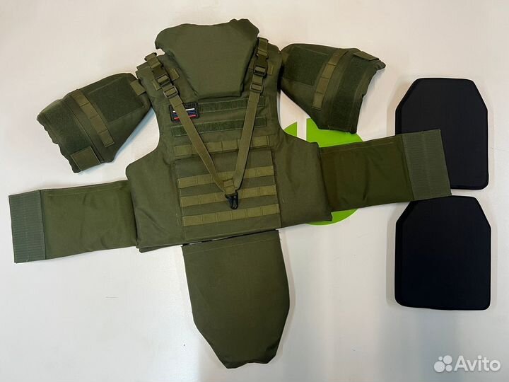 Бронежилет с защитой плеч, шеи, паха