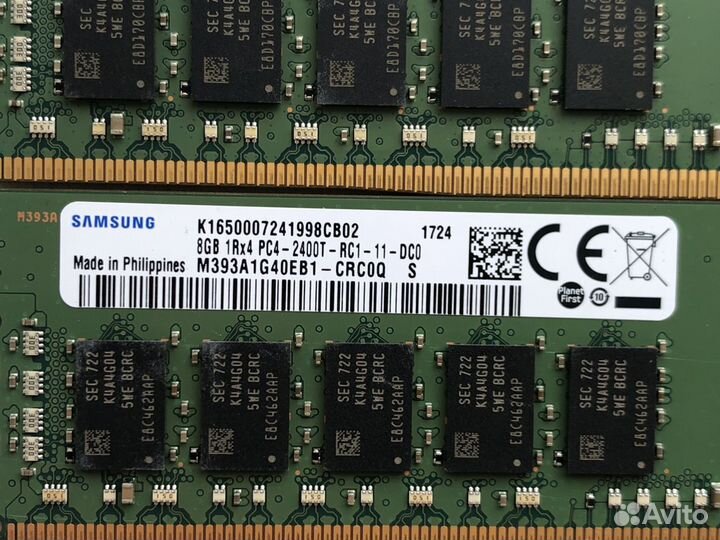 Память Samsung REG ECC 8Gb 2400MHz