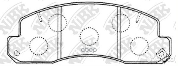 Колодки NiBK PN1388 0446536010,0446536020,0446
