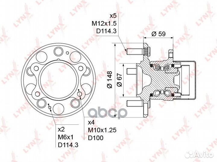 Hyundai elantra (2006-2011) 'WH-1240 lynxauto