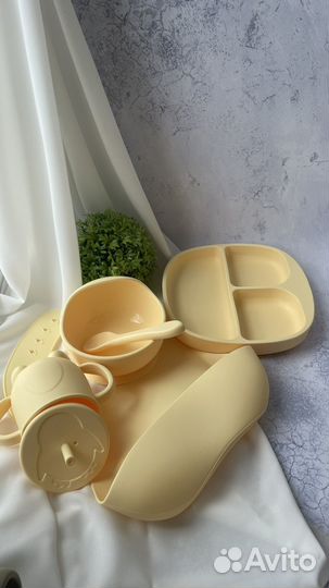 Набор детской силиконовой посуды