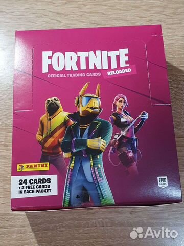 Упаковки с карточками fortnite