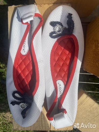 Балетки женские кожаные новые 39 размер