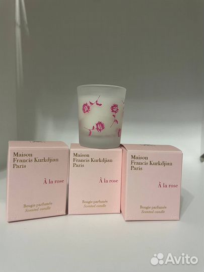 Парфюмерная свеча a la rose Kurkdjian