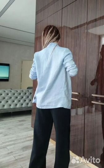 Льняная рубашка женская 52рр