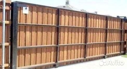 Откатные ворота с монтажом и фундаментом под ключ