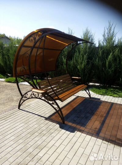 Садовые качели кованые