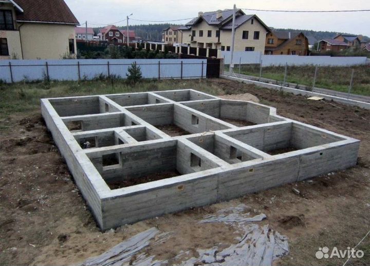 Фундамент отмостки замена венцов подъем домов