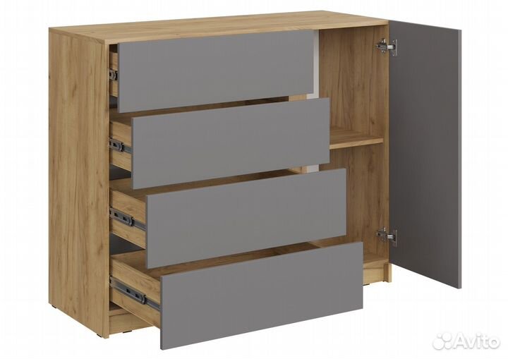 Комод Бостон серый