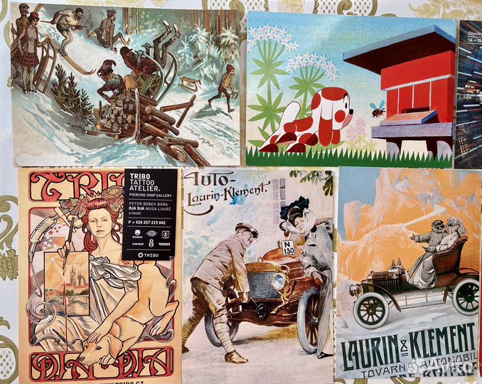 Чистые открытки из Чехии, Германии и др