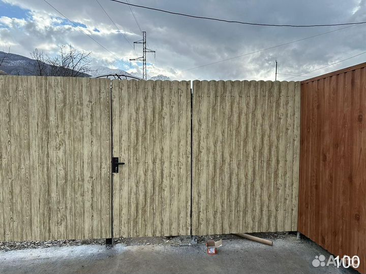 Заборы из профнастила с установкой