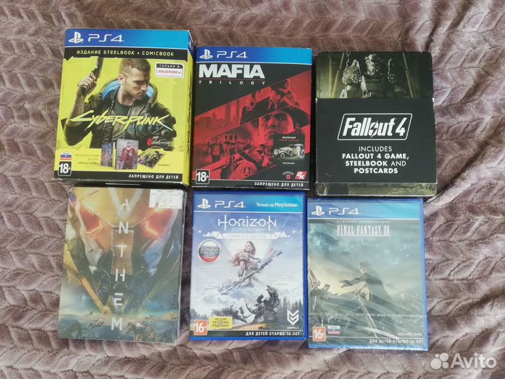 Игровые диски на ps4