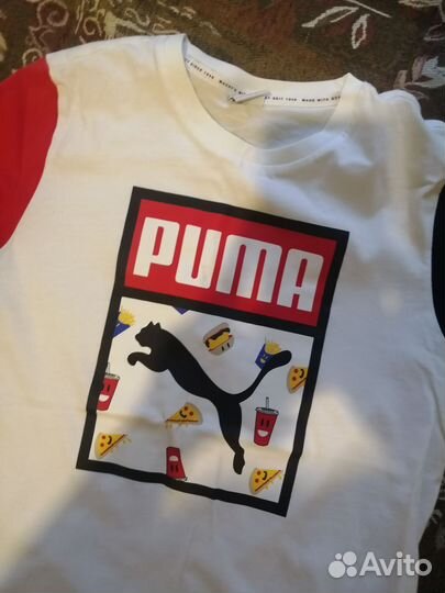 Puma футболка белая