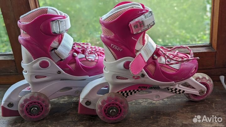 Ролики детские размеры 26-29 с защитой