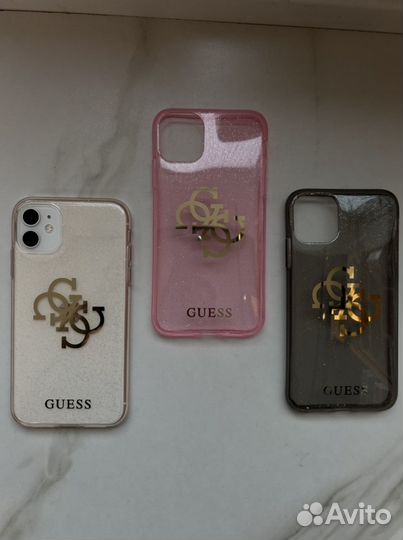 Чехол guess 4G glitter BIG logo