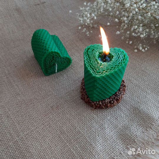 Свечи из вощины ручной работы