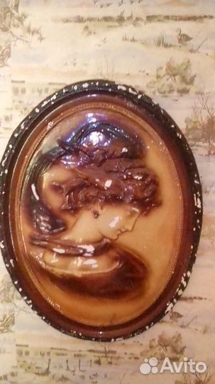 Гипсовый барельеф панно камея