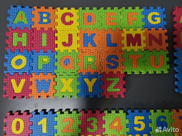Развивающий пазл буквы цифры