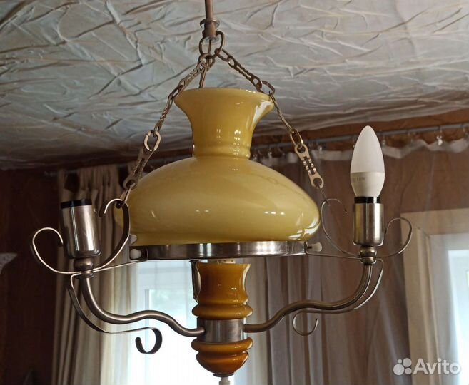 Винтажная лампа керосинка СССР люстра