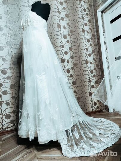 Свадебное платье 46 48 новое