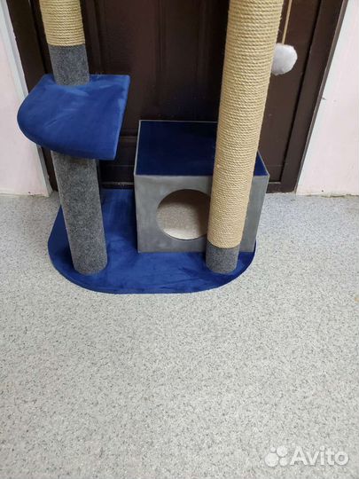 Игровой комплекс для кошки домик и когтеточка