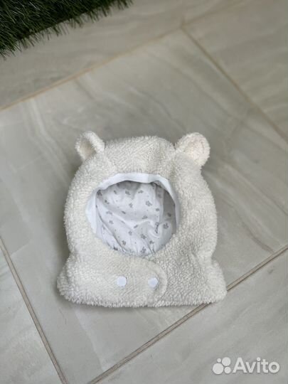 Шапка шлем весна-осень для малышей