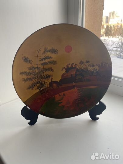 Тарелка Вьетнам декоративная старая СССР