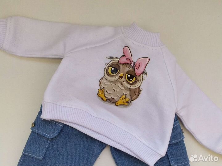 Кукла вязаная ручной работы с одеждой