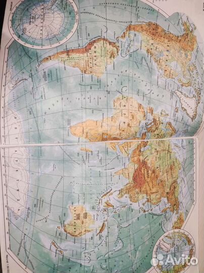 Атлас с контурными картами
