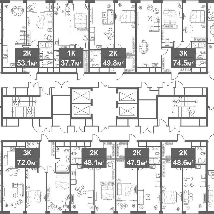 Апартаменты-студия, 34,7 м², 16/21 эт.