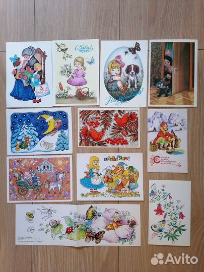 Набор чистых открыток СССР-50 шт