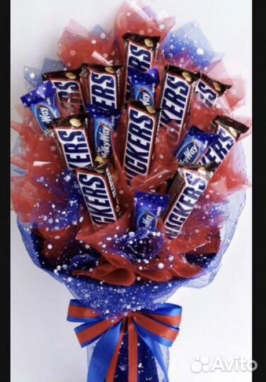 Букеты и поделки из конфет