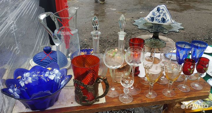 Рюмки фужеры бокалы Богемия и другие