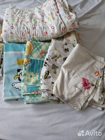 Детское одеяло и подушка, пододеяльник