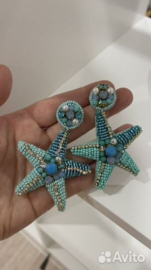 Сережки из бисера