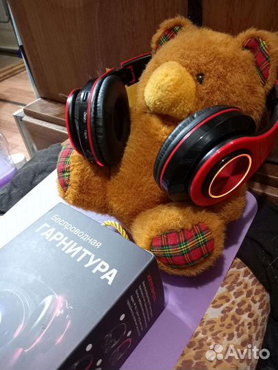 Блютуз наушники с босами подсветкой