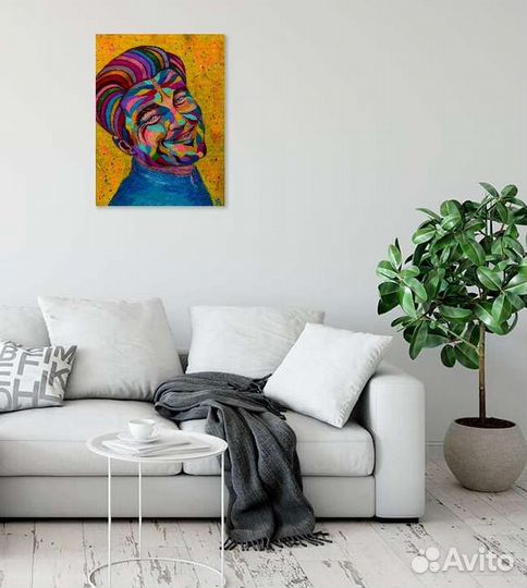 Картина, портрет Леонардо Ди Каприо