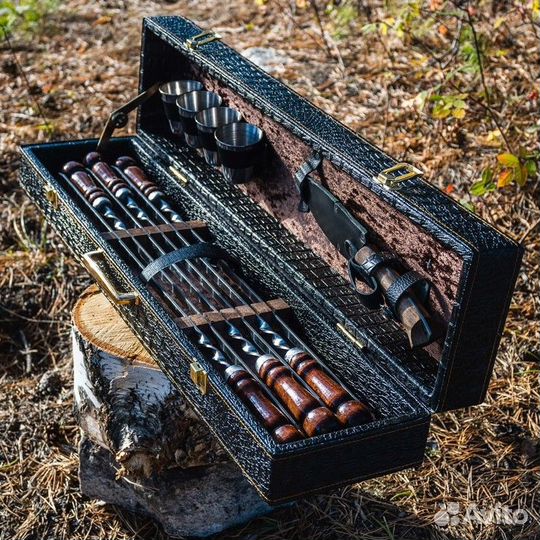 Набор шампуров подарочный в коробе