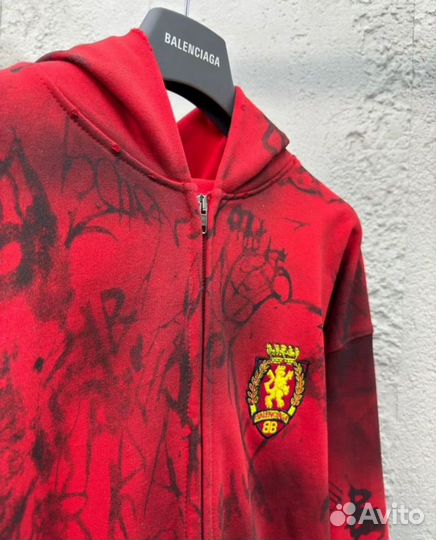 Зип худи Balenciaga Skater Graffiti