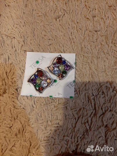 Серьги серебро