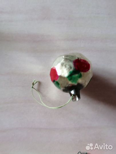 Елочные игрушки Малютки СССР 10шт.пласт, стекло