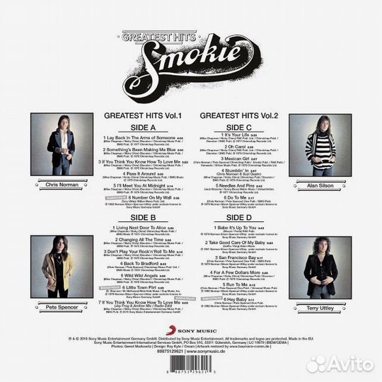 Виниловая пластинка Smokie / Greatest Hits (Colour