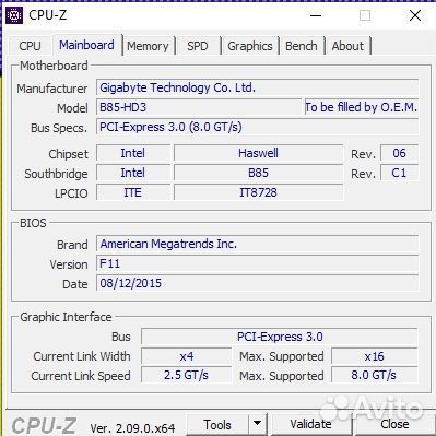 Материнская плата LGA1150 Gigabyte GA B85 HD3