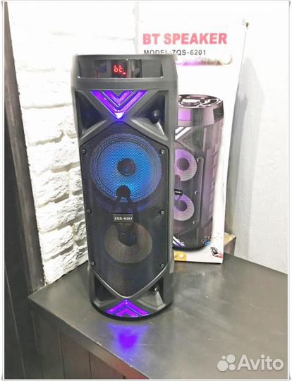 Блютуз колонка + караоке микрофон