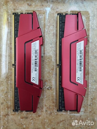 DDR4 G.Skill Ripjaws V 16Гб (2х8) 3600мгц
