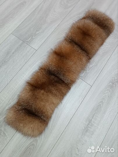 Шикарная большая опушка из натурального меха