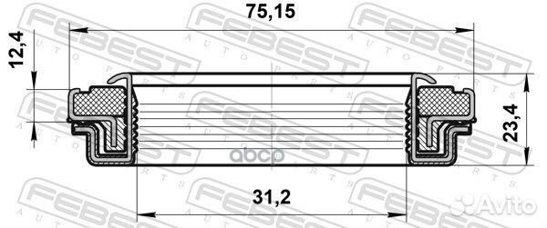 Сальник привода 31.2X75.2X12.4X23.4 95RFW32751223X