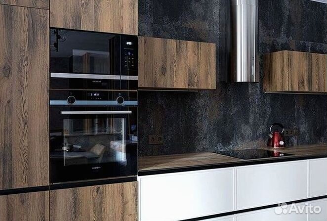 Кухонный гарнитур угловой в потолок на заказ