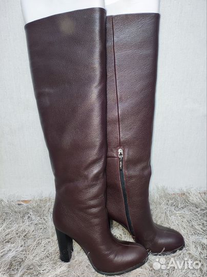Сапоги трубы натуральная кожа